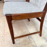 Set of 4 Rosewood Uldum Dining Chairs - New Upholstery