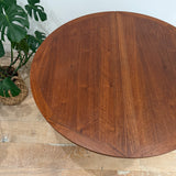 Lane Walnut Round Dining Table - 2 Leaves