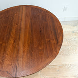 Lane Walnut Round Dining Table - 2 Leaves