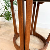 Lane Walnut Round Dining Table - 2 Leaves