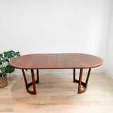 Lane Walnut Round Dining Table - 2 Leaves