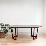 Lane Walnut Round Dining Table - 2 Leaves