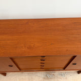 Danish Teak Credenza by Dux