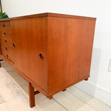 Danish Teak Credenza by Dux