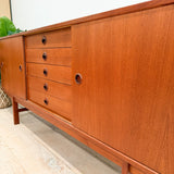 Danish Teak Credenza by Dux