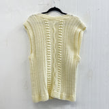 Vintage  Handmade Cream Vest
