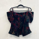 Vintage Cachet Velvet Blouse