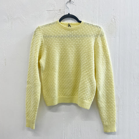 Vintage Yellow Acrylic Sweater