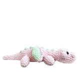 Crochet Dragon M- Pink/Green