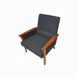 Mid Century Walnut Lounge Chair