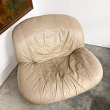 Pair of Vintage Leather Swivel Chairs
