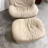 Pair of Vintage Leather Swivel Chairs