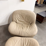 Pair of Vintage Leather Swivel Chairs