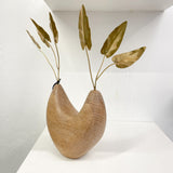 Sculptural Vessel White Oak + Philodendron