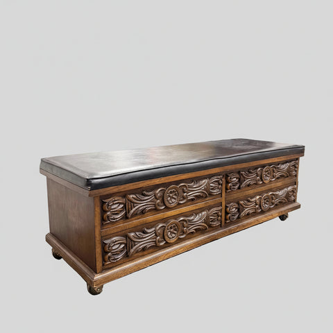 Lane Vintage Brutalist Blanket Chest
