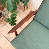 Mid Century 2 Part Sofa - New Upholstery