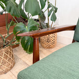 Mid Century 2 Part Sofa - New Upholstery