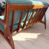 Mid Century 2 Part Sofa - New Upholstery