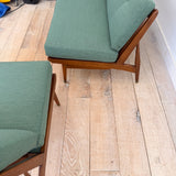 Mid Century 2 Part Sofa - New Upholstery