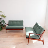 Mid Century 2 Part Sofa - New Upholstery