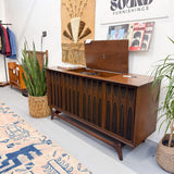 Walnut Brasilia Stereo Console Modern RetroMod