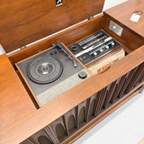Walnut Brasilia Stereo Console Modern RetroMod