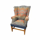 Wingback Chair - Upholstered with Camp Blanket