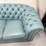 Vintage Leather Chesterfield Loveseat
