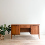 Mid Century Walnut Desk - Made in Sweden