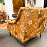 Pair of Mid Century Floral Chairs by Selig