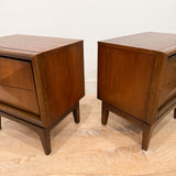 Pair of Mid Century United Nightstands