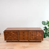 Mid Century Brutalist Tobago Credenza