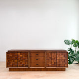 Mid Century Brutalist Tobago Credenza