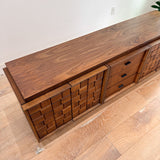 Mid Century Brutalist Tobago Credenza