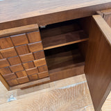Mid Century Brutalist Tobago Credenza