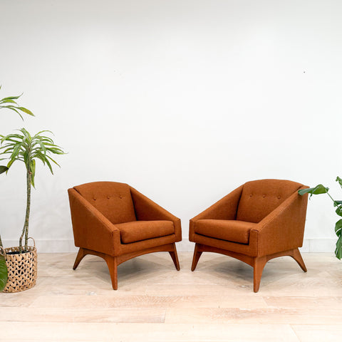 Pair of Kroehler Chairs- New Upholstery