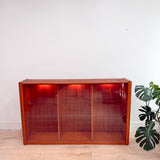 Danish Teak Lighted Curio