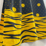 Kimono Style Dress Blk & Yellow