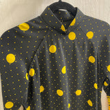 Kimono Style Dress Blk & Yellow