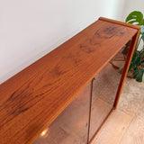 Danish Teak Lighted Curio