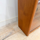 Danish Teak Lighted Curio
