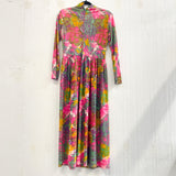 Pink MOD Floral Maxi Dress