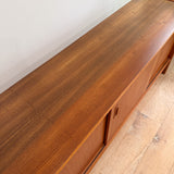 Danish Teak Credenza w/ Sliding Doors