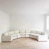 70s Time Capsule White Sectional Sofa