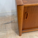 Danish Teak Credenza w/ Sliding Doors