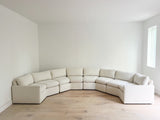 70s Time Capsule White Sectional Sofa