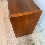 Danish Teak Credenza w/ Sliding Doors