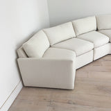 70s Time Capsule White Sectional Sofa