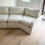 70s Time Capsule White Sectional Sofa