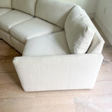 70s Time Capsule White Sectional Sofa